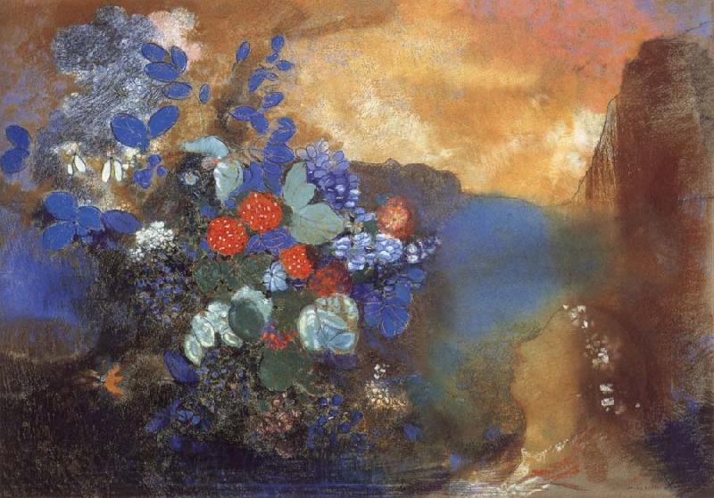 Odilon Redon Ophelia Among the Flowers France oil painting art